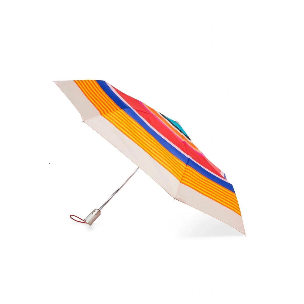 NEW TOTES automatic open folding umbrella in pulsating striped